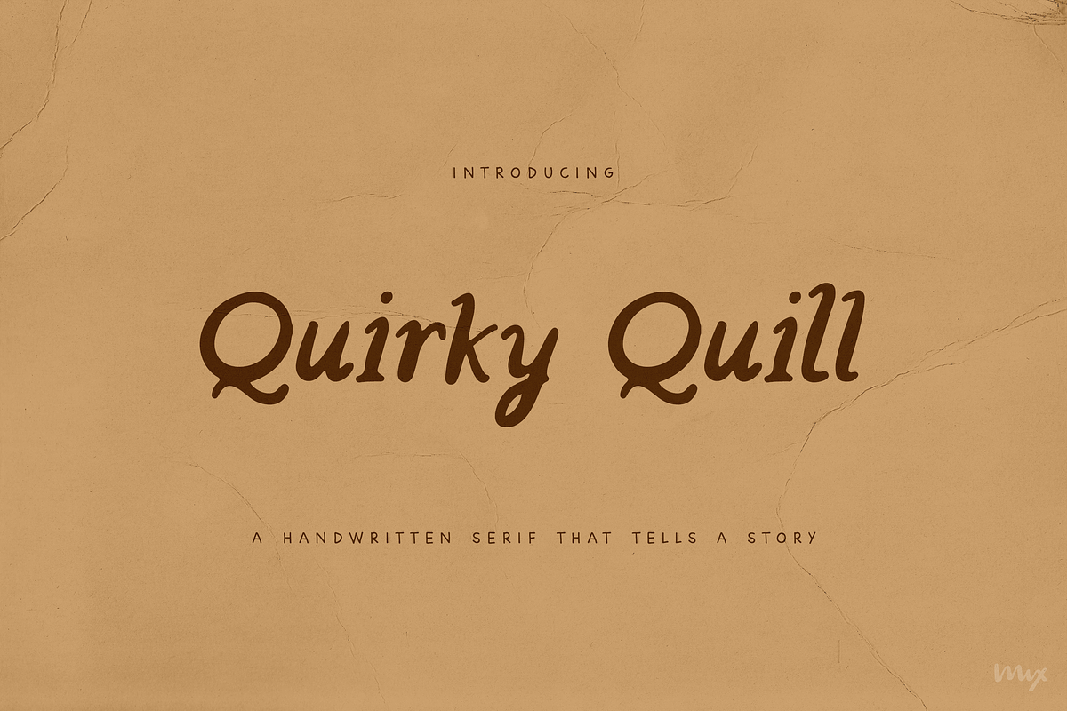 Quirky Quill — A Handwritten Serif, a Handwritten Font by Mix Fonts (Photo 1 of 5)