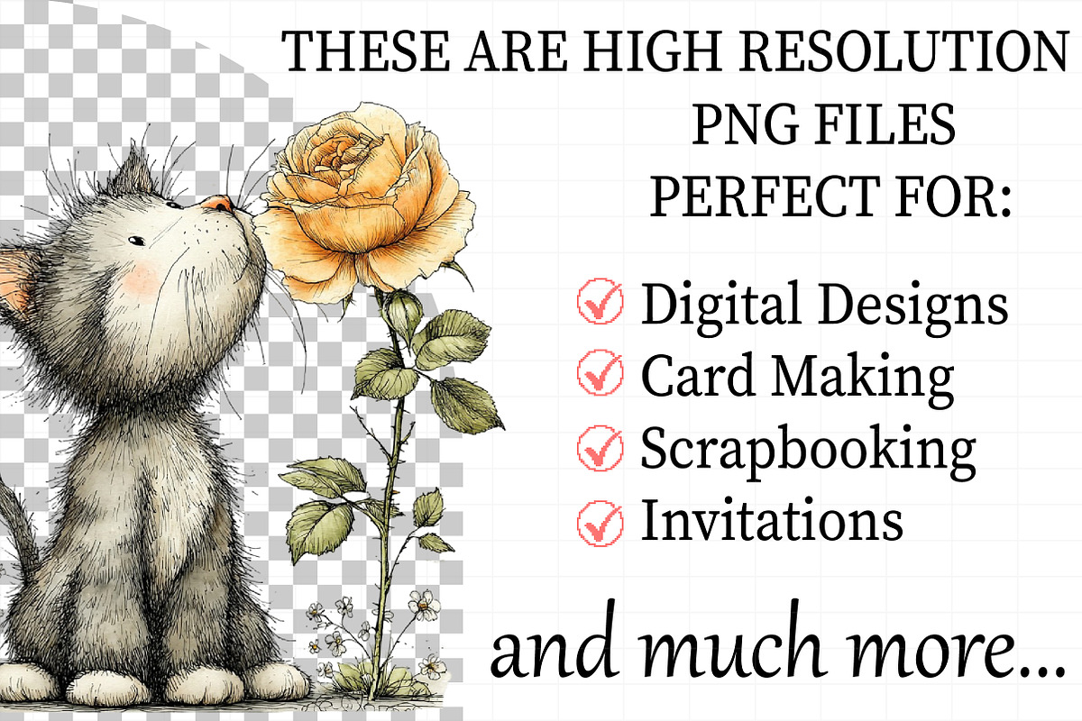 Spring Cat Clipart, an Illustration by Daily.Designs (Photo 2 of 8)