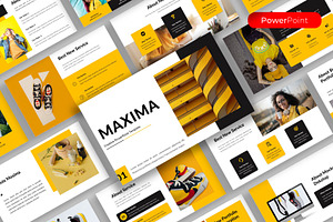 Maxima – Business PowerPoint, a Presentation Template by kreatifreya