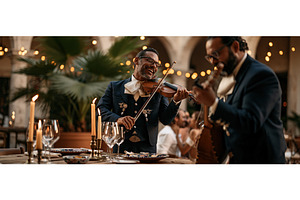 Mariachi Violinists Performing at, a Person Photo by piter.goskov