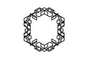 Polygon Frame & Label Bundle, an Illustration by Creativeshirt (Thumbnail 2 of 51)