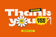 Bront-Olo – Retro Groovy Bold Font, a Sans Serif Font by kangfont Studio (Thumbnail 10 of 10)