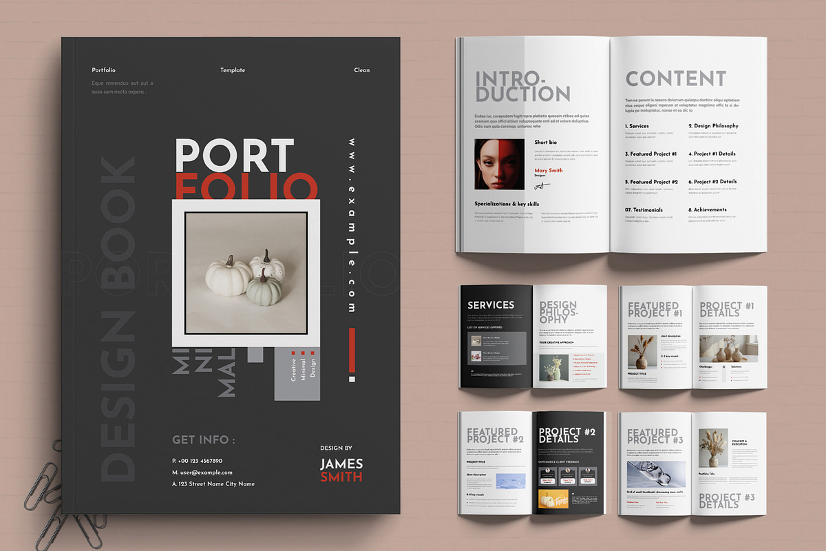 Professional Creative Portfolio Book