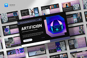 Artificial Intelligence Keynote, a Presentation Template by fluffstudio (Thumbnail 1 of 4)