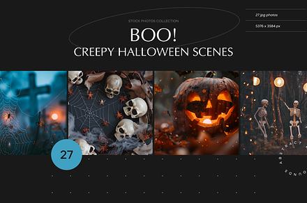 Boo! Creepy Halloween Scenes, a Holiday Photo by Nutalin Art
