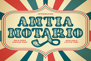 Antia Notario - Modern Vintage Serif