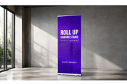 Roll Up Banner Stand Display Mockup, an Advertising Mockup by studiogstock (Thumbnail 3 of 3)