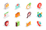 Isometric Icons Pack, a Duotone Icon by alexdndz (Thumbnail 4 of 21)