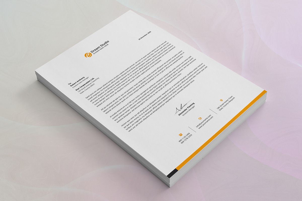 Letterhead, a Stationery Template by DesignDevisers (Photo 5 of 9)