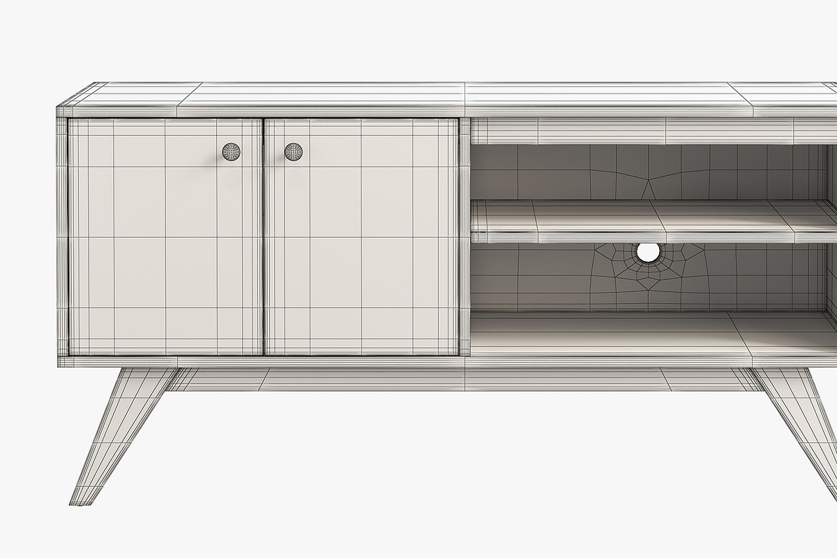 Joybird Auden Media Consoles, a Furniture 3D Model by 3dmitruk (Photo 12 of 13)