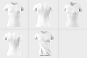 V Neck Women Jersey Mockup, a Product Mockup by Mockupdaddy (Thumbnail 10 of 10)