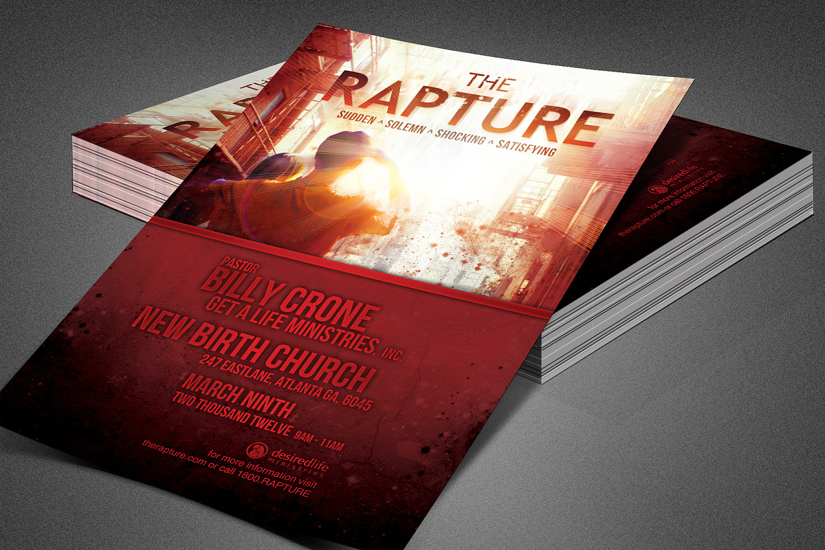 The Rapture Church Flyer Template, a Flyer Template by loswl