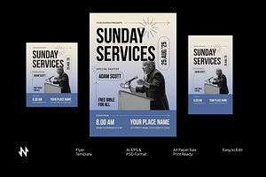 Simple Sunday Church Flyer, a Flyer Template by Neermana