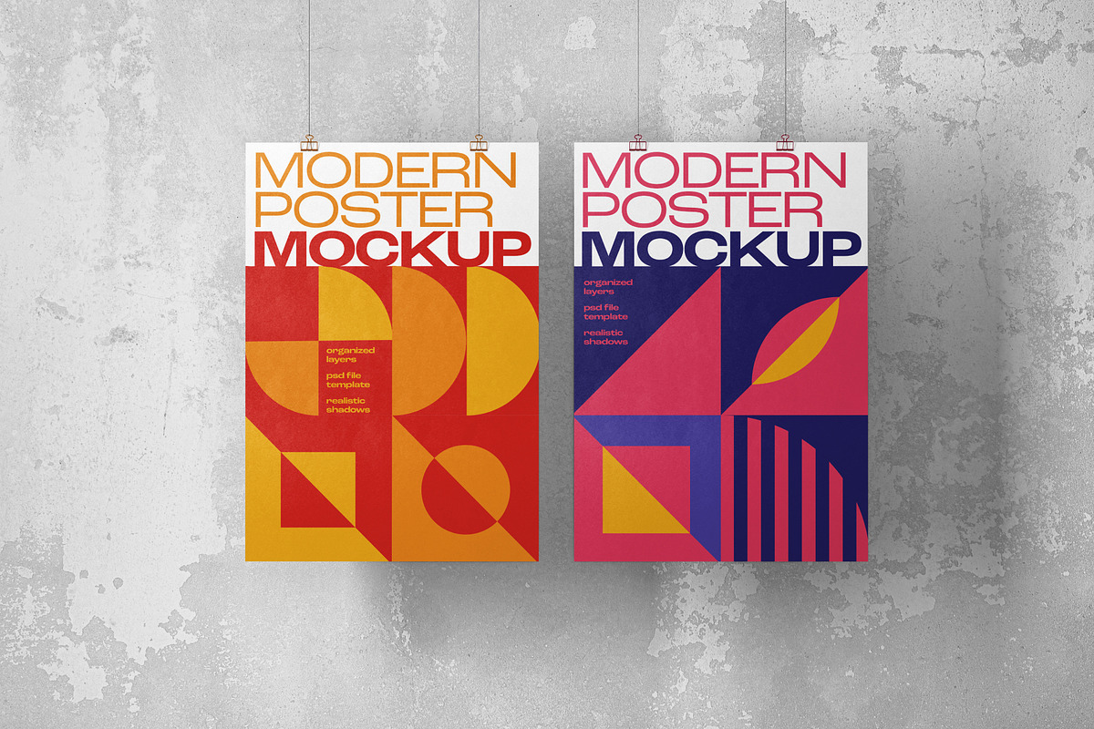 Modern Poster Mockup Set, a Print Template by Deeplab (Photo 21 of 25)