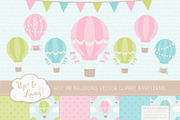 Fresh Hot Air Balloons & Patterns, an Illustration by Amanda Ilkov (Thumbnail 1 of 5)