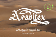 Arabitex Arabic Style Calligraphy, a Handwritten Font by Attractype (Thumbnail 1 of 6)