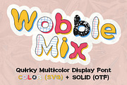 Wobble Mix - Quirky Color Font, a Handwritten Font by Anastasiia VNSK (Thumbnail 1 of 12)