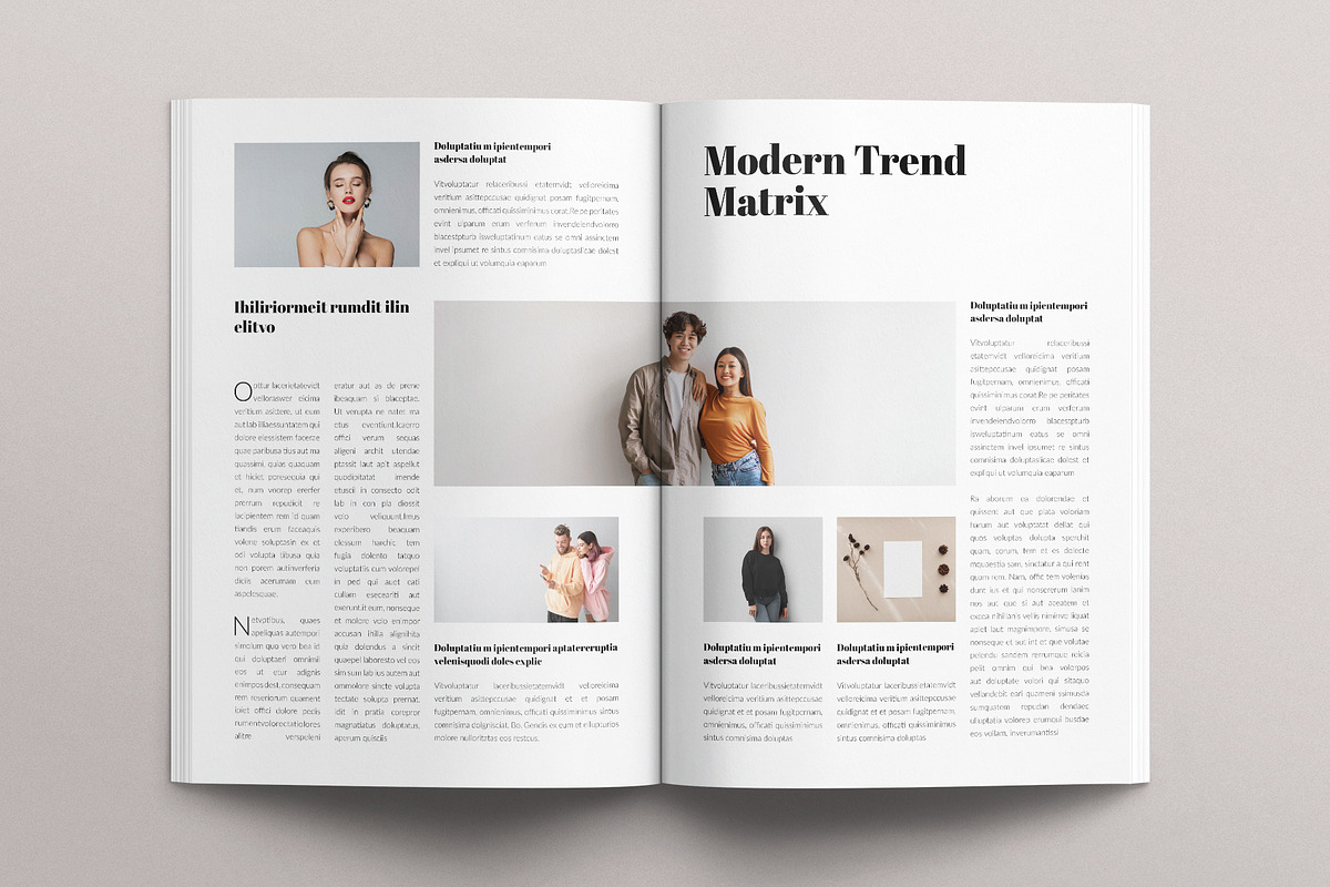 Modern Magazine Template, a Magazine Template by E-Type (Photo 6 of 7)