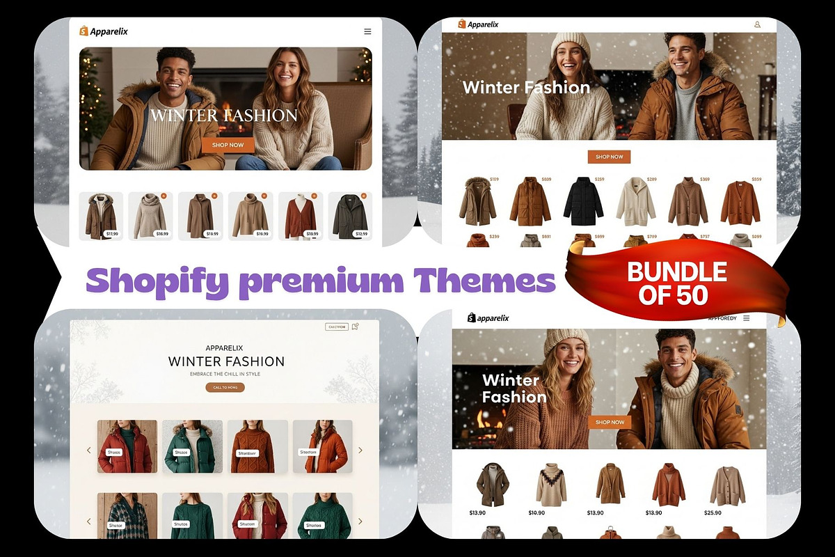 Shopify Premium 50 Themes Bundle, a Shopify Template by Crox Studio | Digital (Photo 3 of 58)