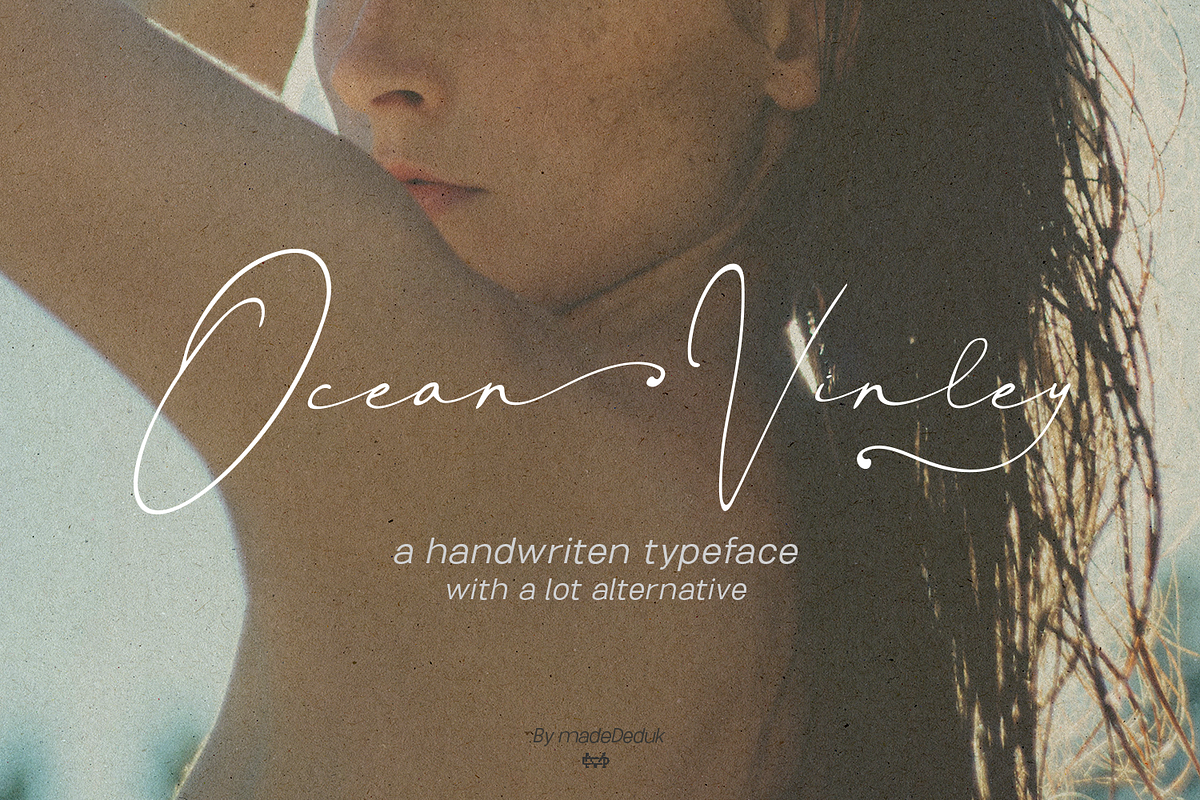 Ocean Vinley Signature, a Handwritten Font by madeDeduk (Photo 1 of 10)