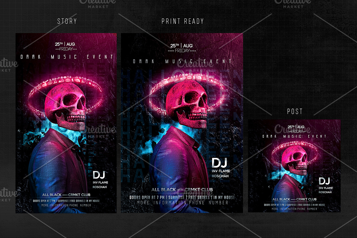 Halloween Flyer Template, a Flyer Template by Basez Flyers (Photo 5 of 6)