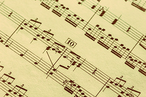 Music notation book stock photo containing music and notes