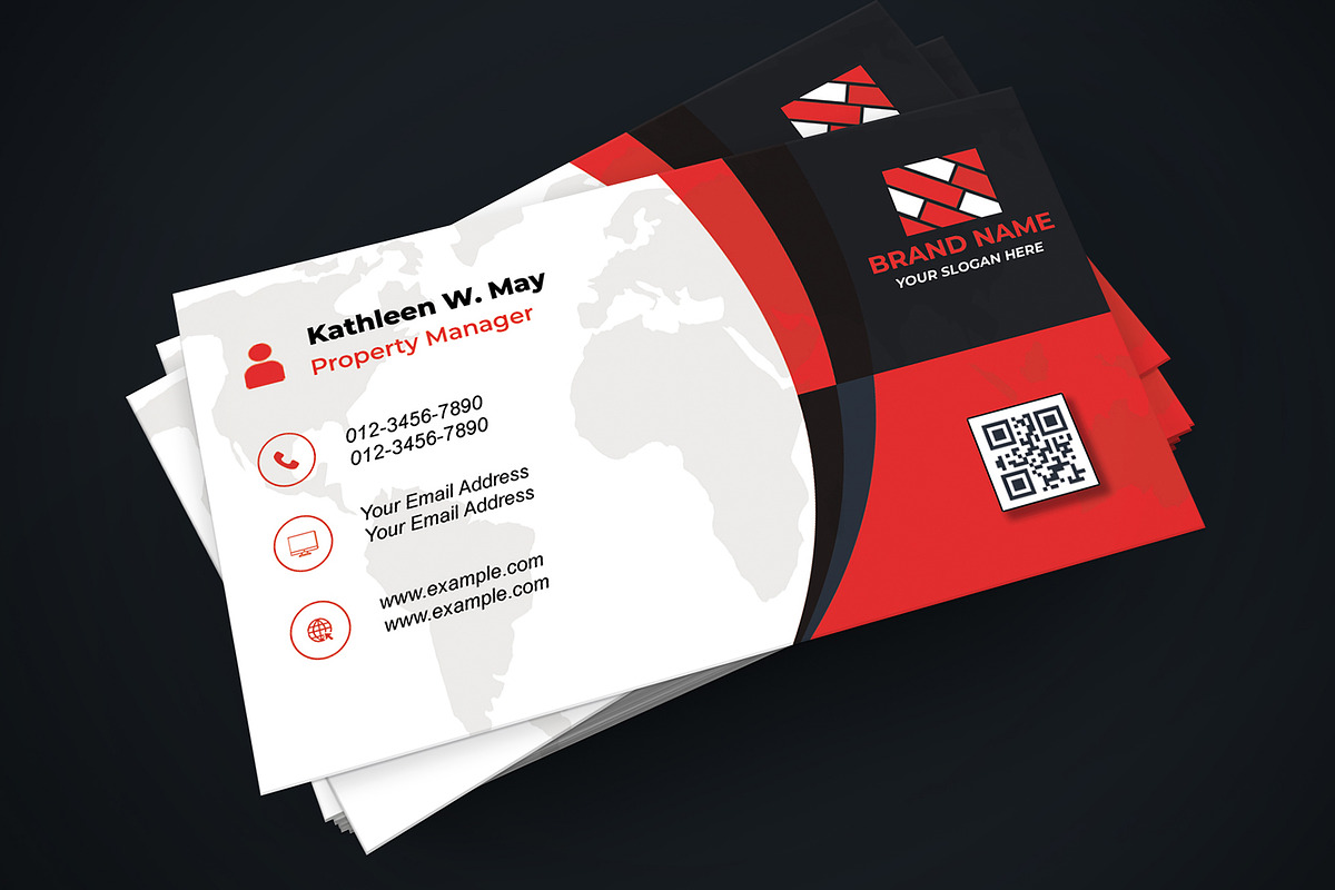 Bold Business Card Template preview 2