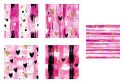 Valentines Brushstroke Digital paper, an Illustration by Designworld (Thumbnail 4 of 5)