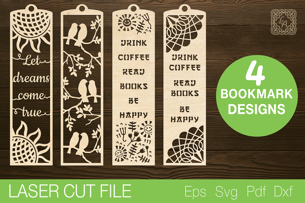 Bookmark Laser Cut SVG, a Templates & Theme by Lerina Art (Photo 1 of 3)