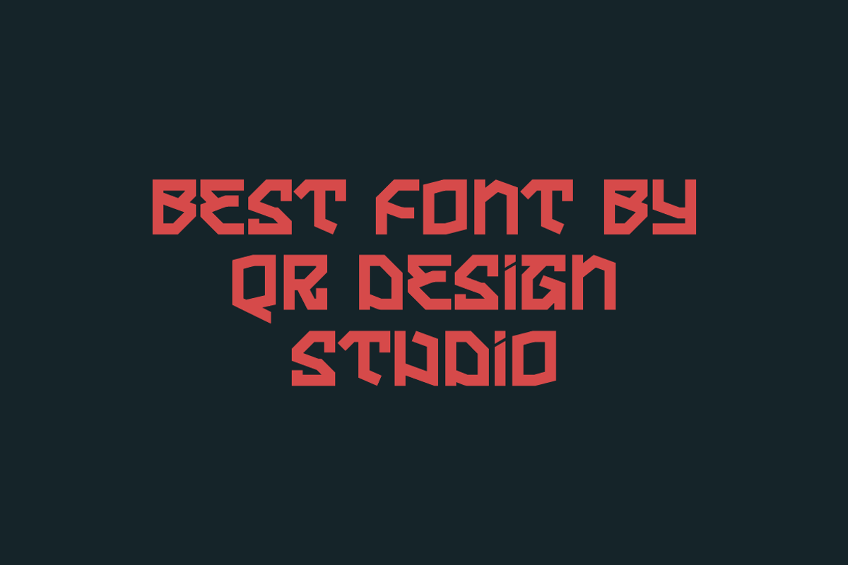 Trabes - Techno Font, a Sans Serif Font by QR Design Studio (Photo 9 of 9)