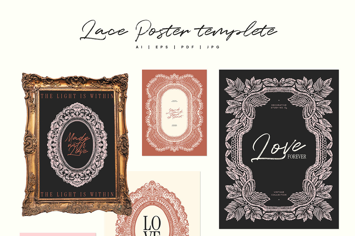 Vintage Lace | Poster Builder, an Object Graphic by KetteCreate (Photo 13 of 18)