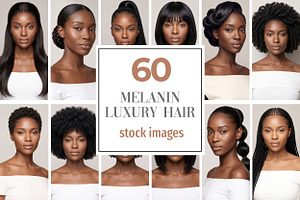 Melanin Luxury Hair Stock Photos, a Beauty & Fashion Photo by Selenique Studio