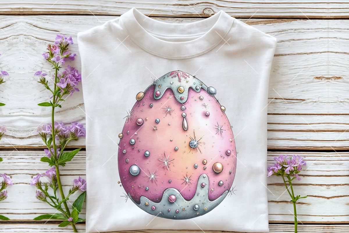 Whimsical Easter Egg Clipart, an Illustration by OK Design (Photo 4 of 6)