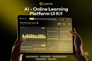 AI Online Learning Platform UI Kit, an UI Kit Template by Lumina_ui_ux202 (Thumbnail 1 of 8)
