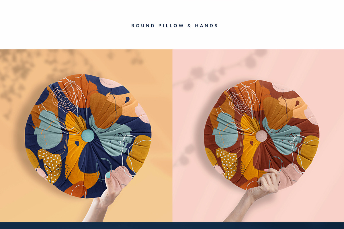 Pillows vol.3: with Hands Mock-ups, a Household Mockup by Mocca Mockups Store (Photo 2 of 3)