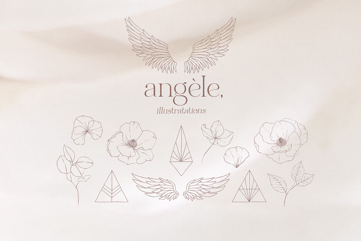 Elegant serif font family Angele, a Serif Font by Angele Kamp (Photo 5 of 9)