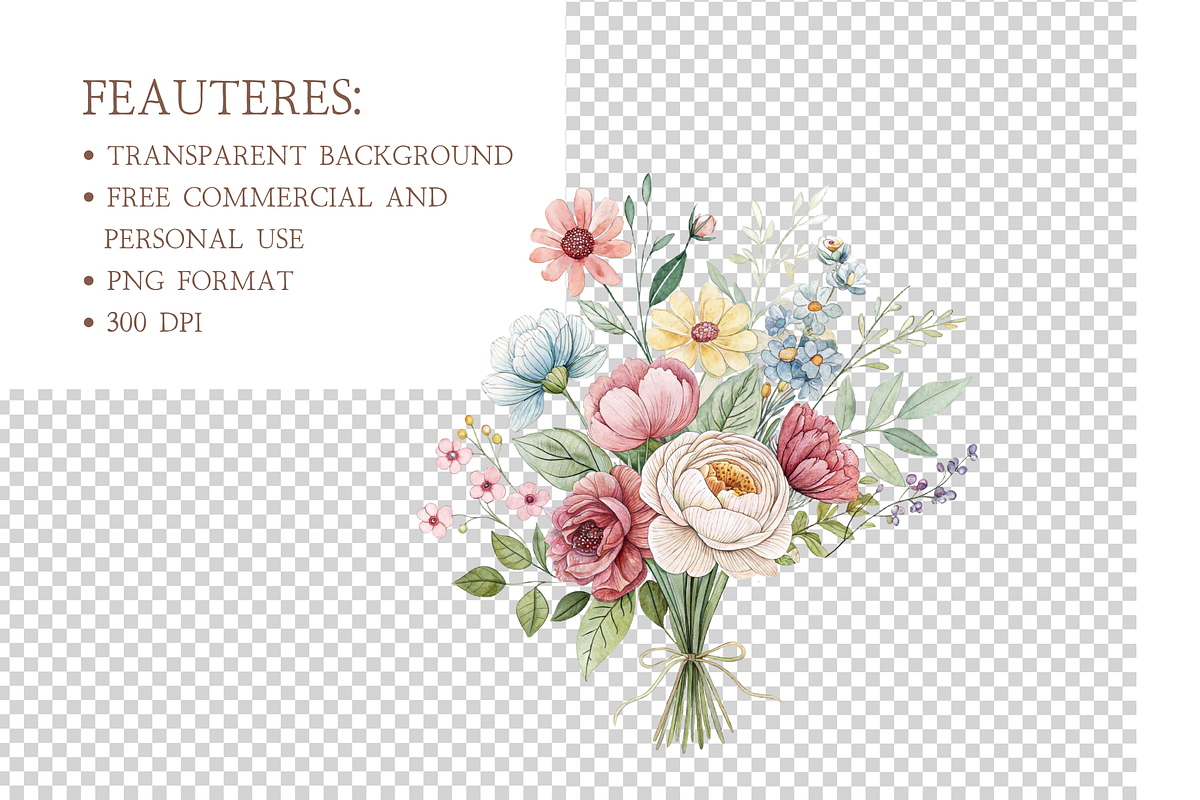 Vintage English Garden Clipart, an Illustration by MockupWizard (Photo 4 of 5)