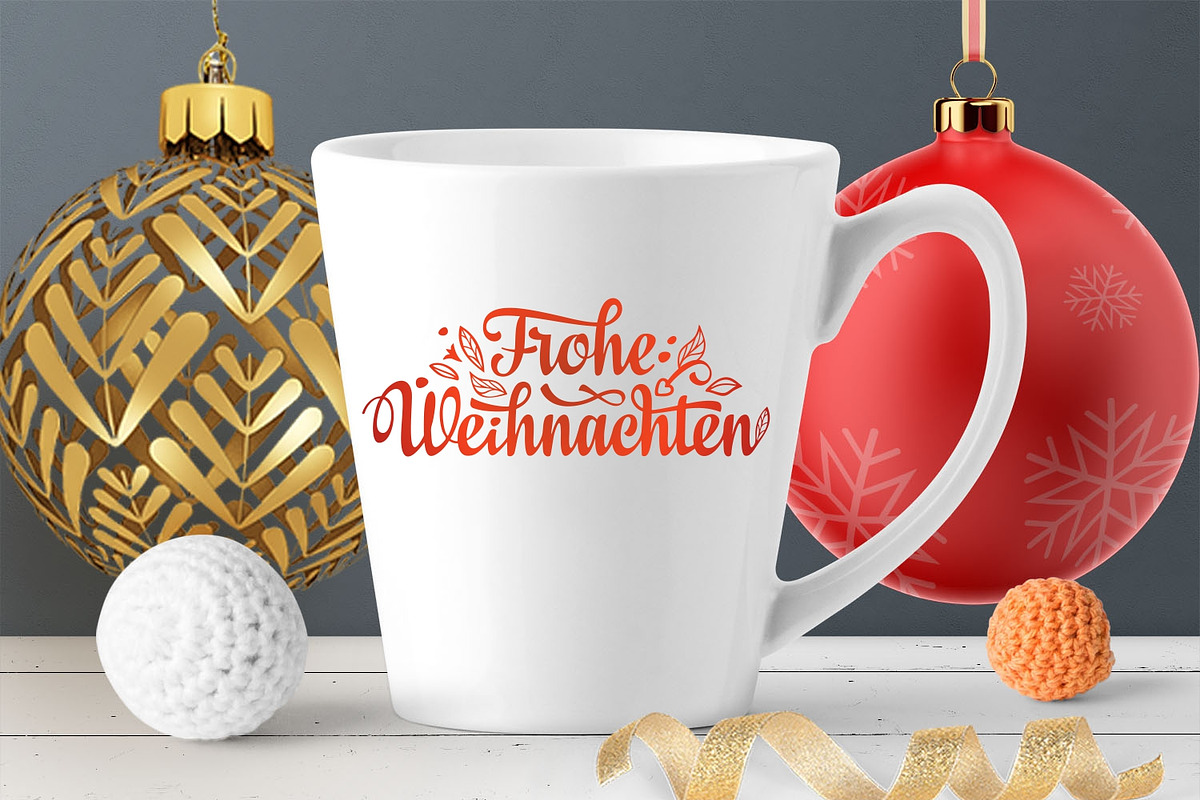Frohe Weihnachten Deutschland svg, an Object Graphic by Zoya Miller (Photo 3 of 7)