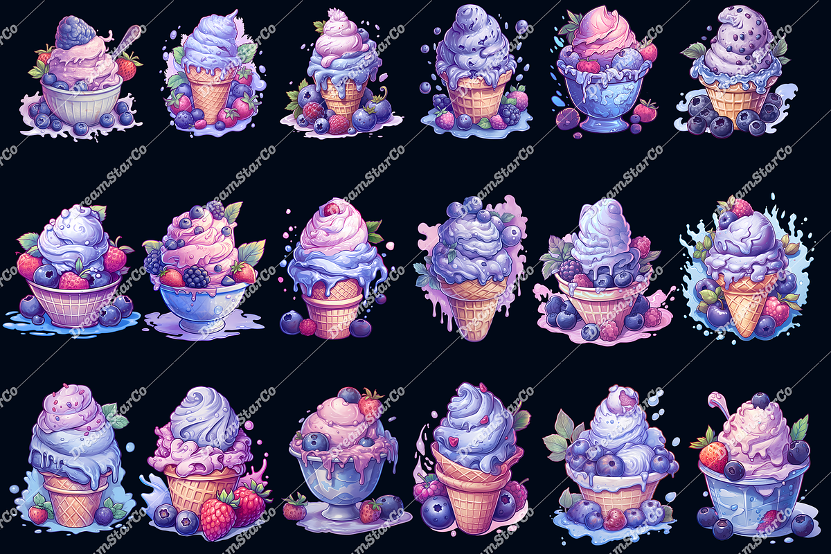 Blueberry IceCream, an Object Graphic by DreamerStarCo (Photo 4 of 6)