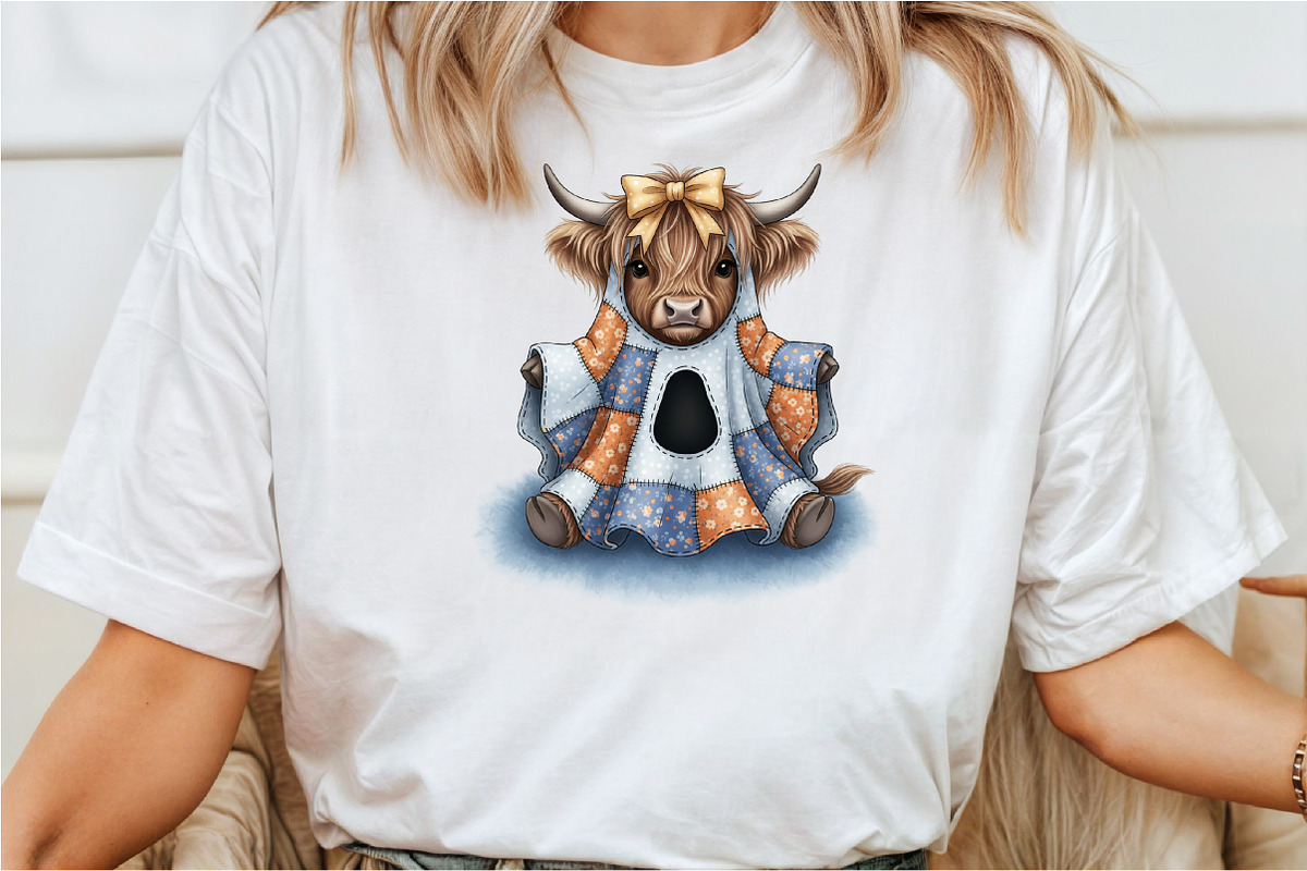 Ghost Cow Patchwork Design, a Seasonal Illustration by Rose Art (Photo 4 of 4)