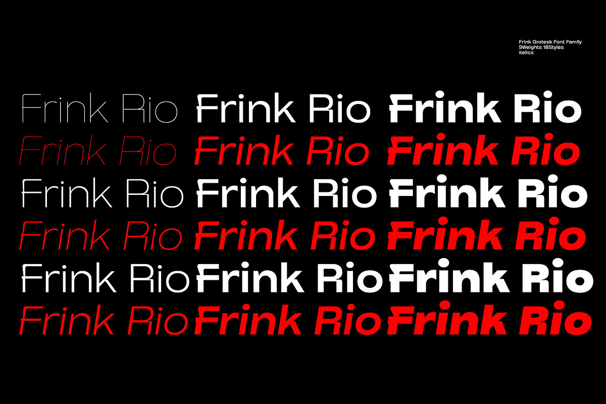 Frink Rio Modren Grotesk Font Family, a Sans Serif Font by Ryul Davidson (Photo 4 of 20)