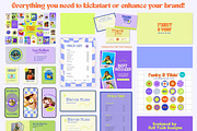 Funky & Vibin Branding Starter Kit, a Branding & Logo Template by Hell Yeah Designs (Thumbnail 5 of 16)