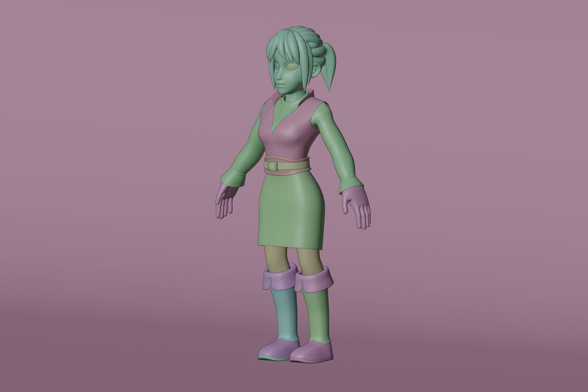 Female Bartender 3D Character, a Characters & Person 3D Model by Dudukbersama (Photo 2 of 2)