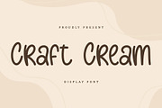 Crfat Cream | Display Font, a Handwritten Font by esamaradany (Thumbnail 1 of 8)