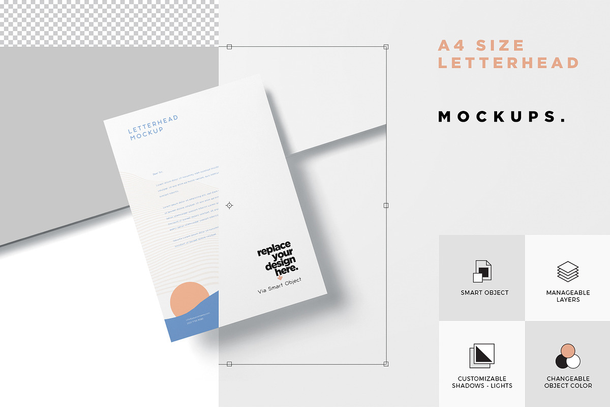 A4 Letter Head Mockups, a Print Template by GfxFoundry (Photo 3 of 7)