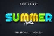 40 Neon text effect editable Vol 2, a Plug-in Add-On by Aglonemadesign (Thumbnail 5 of 25)