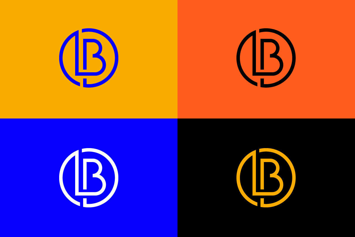 Minimal LB Monogram Logo Design preview 8
