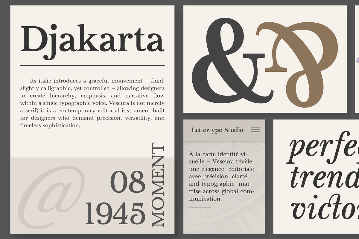 Vescura Serif Family | Intro 50% OFF, a Serif Font by Lettertype Studio (Photo 4 of 15)