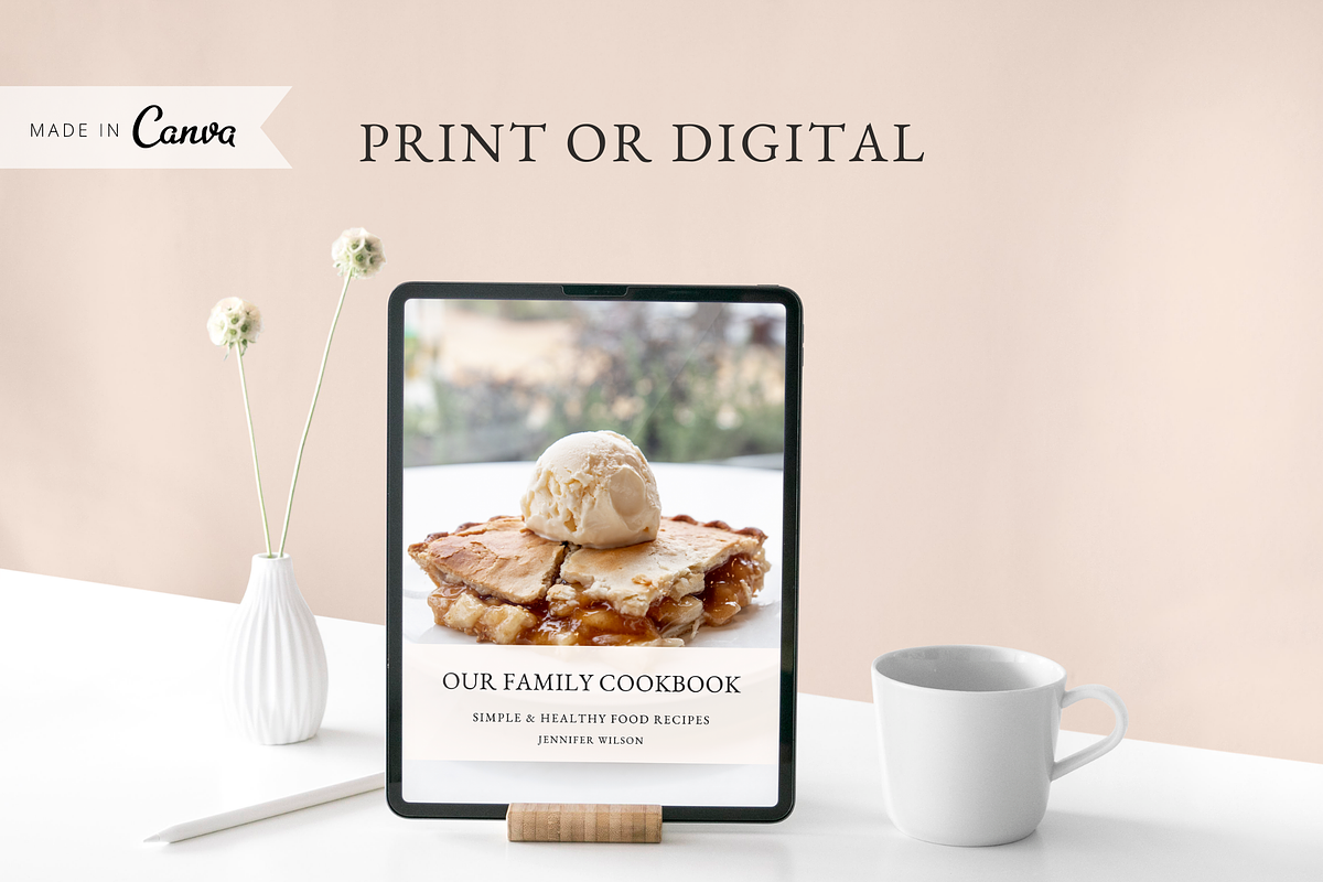 Aesthetic Pink Cook Book Template, a Magazine Template by ShopRShop (Photo 8 of 10)