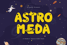 Astromeda - A Modern Space Kids Font